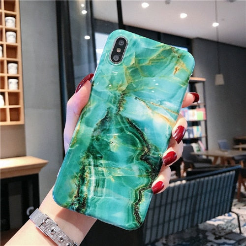 Vintage Marble Case iPhone X XS XS Max XR 6 6S 7 8 Plus