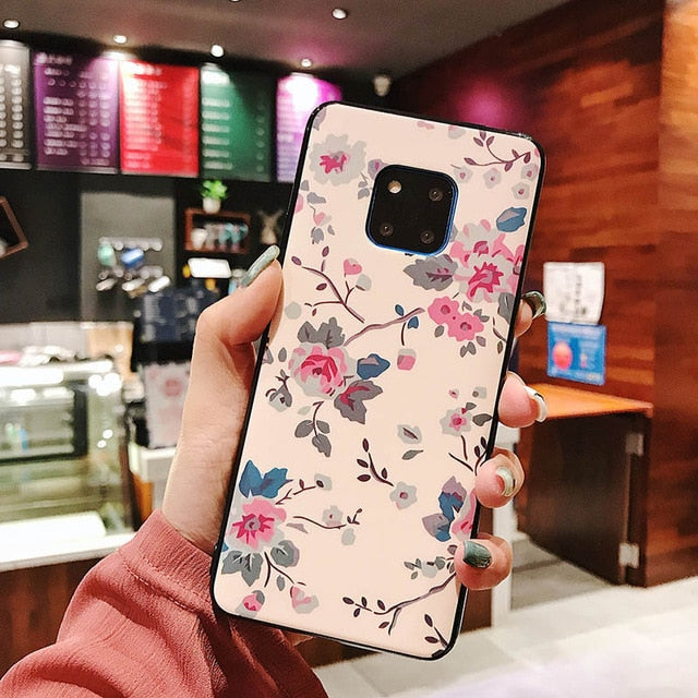 Flower Banana Leaf Cases Huawei P20 P30 Pro Lite Mate 20 Lite