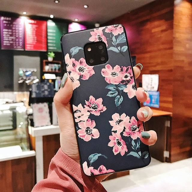 Flower Banana Leaf Cases Huawei P20 P30 Pro Lite Mate 20 Lite