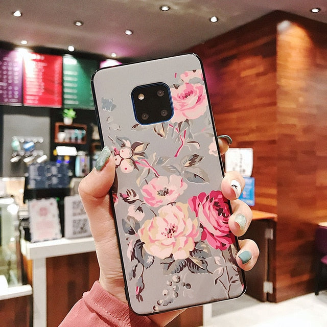 Flower Banana Leaf Cases Huawei P20 P30 Pro Lite Mate 20 Lite