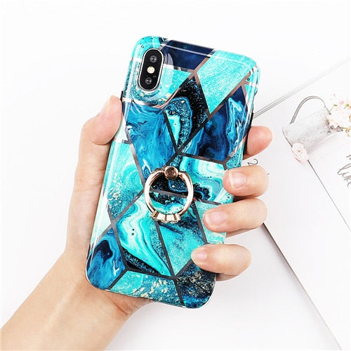 Fashion Artistic Geometric Case iPhone X XS XS Max XR 6 6S 7 8 Plus