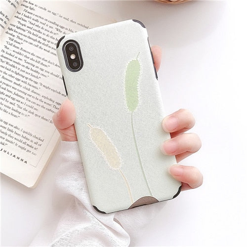 Emboss Flower  Cases iPhone X XS XS Max XR 6 6S 7 8 Plus