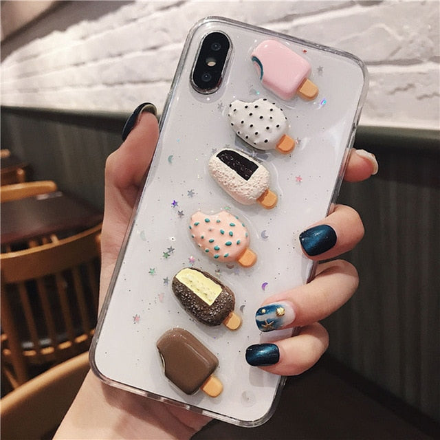 Liquid Heart Case iPhone X XS XS Max XR 6 6S 7 8 Plus