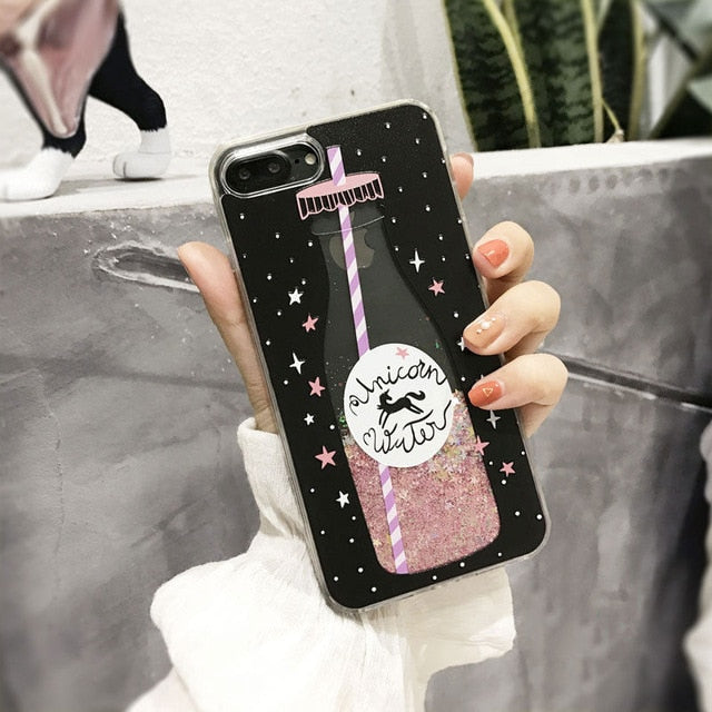 Liquid Heart Case iPhone X XS XS Max XR 6 6S 7 8 Plus