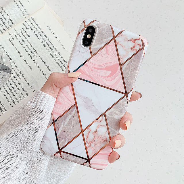 IMD Geometric Case iPhone X XS XS Max XR 6 6S 7 8 Plus