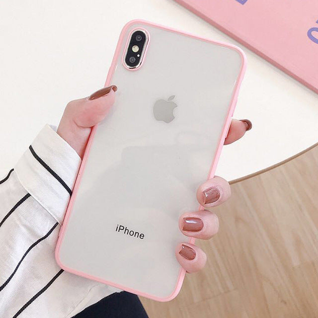 Transparent Silicone Case iPhone X XS XS Max XR 6 6S 7 8 Plus