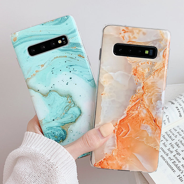 Vintage Marble Phone case for Galaxy S10 S10 Plus S10E S7 S7 edge S8 S9 Plus