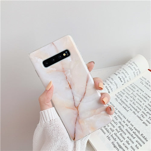 Vintage Marble Phone case for Galaxy S10 S10 Plus S10E S7 S7 edge S8 S9 Plus