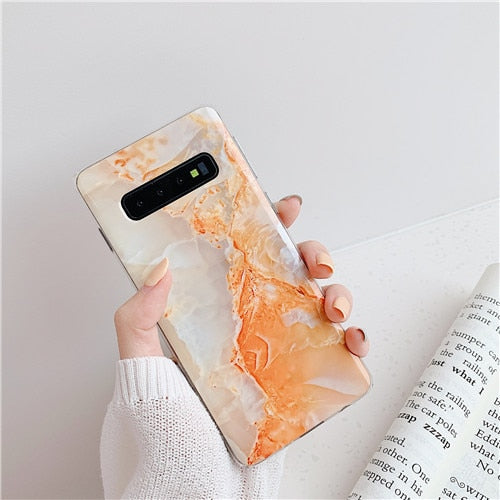 Vintage Marble Phone case for Galaxy S10 S10 Plus S10E S7 S7 edge S8 S9 Plus