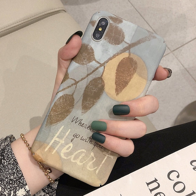 Retro Art Case iPhone X XS XS Max XR 6 6S 7 8 Plus