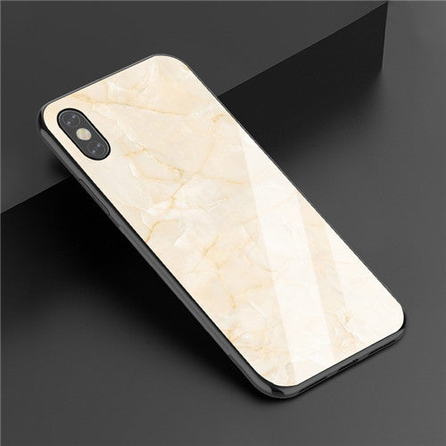 Fashion Marble Glass Case iPhone X XS XS Max XR 6 6S 7 8 Plus