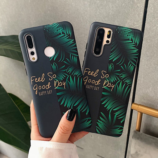 Vintage Banana Leaf Case Huawei P20 P30 Pro Lite Mate 20 Pro Lite