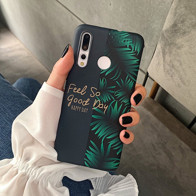 Vintage Banana Leaf Case Huawei P20 P30 Pro Lite Mate 20 Pro Lite