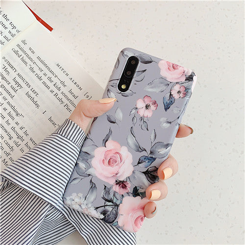 Vintage Beautiful Flower Case Huawei P20 P30 Pro Lite Mate 20 Lite Pro