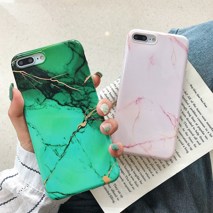 Fashion Cracked Marble Case iPhone X XS XS Max XR 6 6S 7 8 Plus