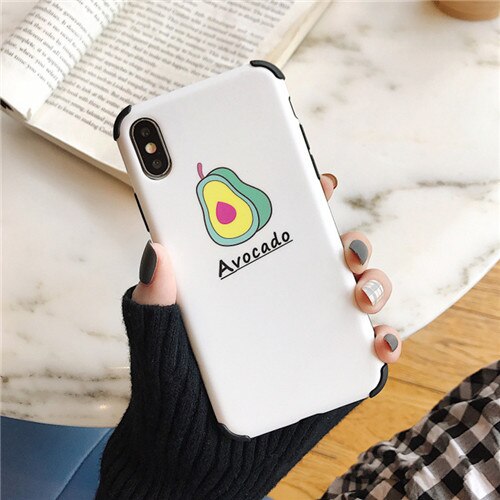 Cartoon Avocado Case iPhone X XS XS Max XR 6 6S 7 8 Plus