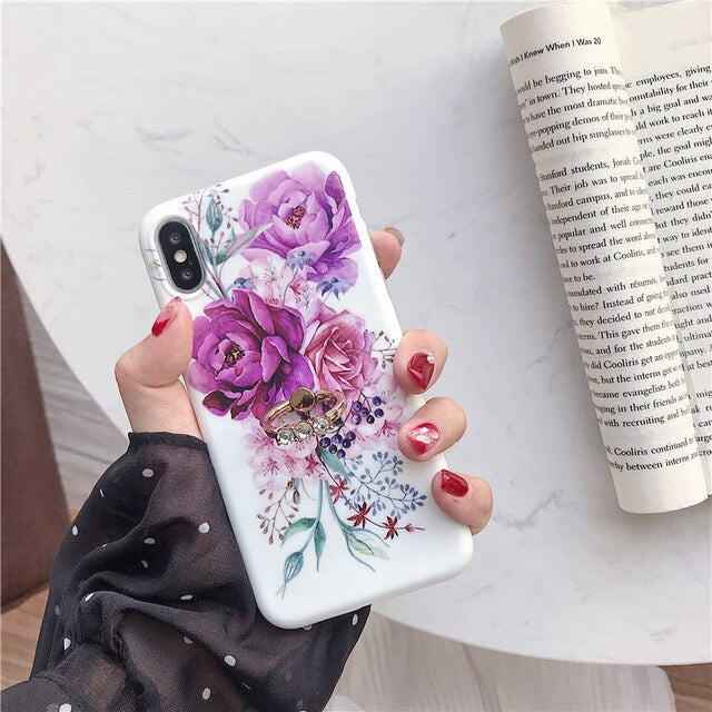 Flower With Finger Ring iPhone X XS XS Max XR 6 6S 7 8 Plus