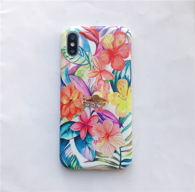 Flower With Finger Ring iPhone X XS XS Max XR 6 6S 7 8 Plus