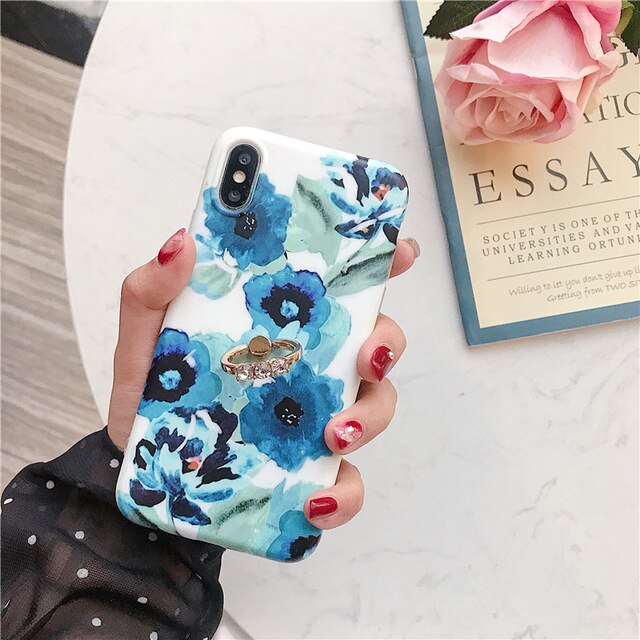 Flower With Finger Ring iPhone X XS XS Max XR 6 6S 7 8 Plus