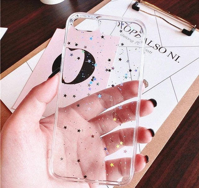 Glitter Star Cover Case iPhone X XS XS Max XR 6 6S 7 8 Plus