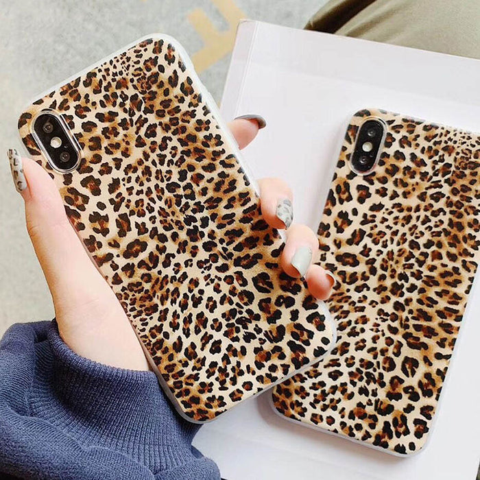 Leopard Print Case iPhone X XS XS Max XR 6 6S 7 8 Plus