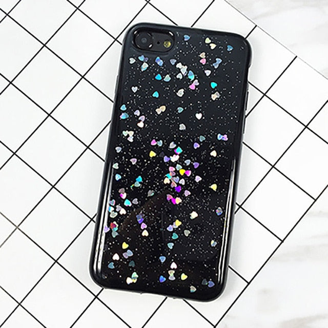 Glitter Star Cover Case iPhone X XS XS Max XR 6 6S 7 8 Plus