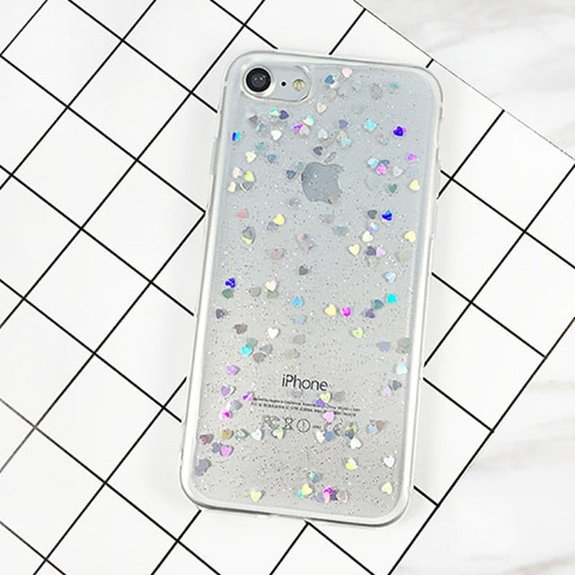 Glitter Star Cover Case iPhone X XS XS Max XR 6 6S 7 8 Plus