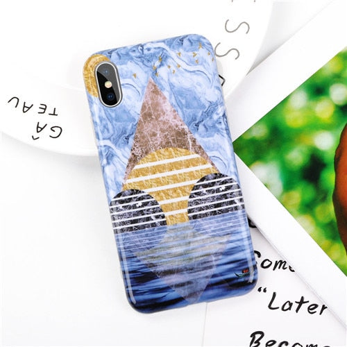 Fashion Marble Case iPhone X XS XS Max XR 6 6S 7 8 Plus