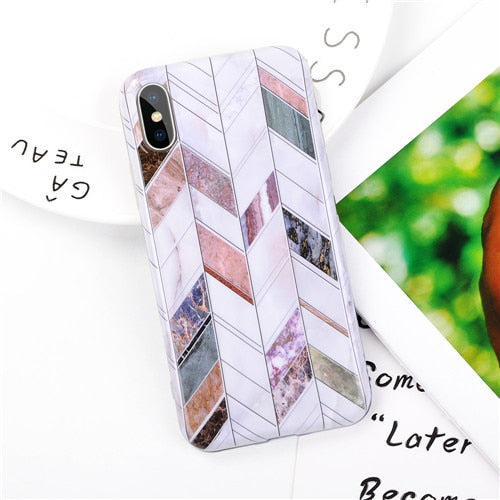 Fashion Marble Case iPhone X XS XS Max XR 6 6S 7 8 Plus