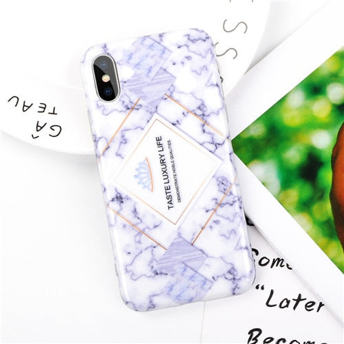 Fashion Marble Case iPhone X XS XS Max XR 6 6S 7 8 Plus