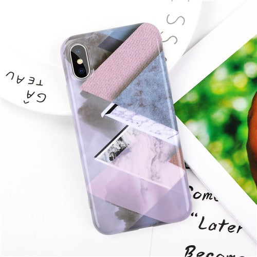 Fashion Marble Case iPhone X XS XS Max XR 6 6S 7 8 Plus