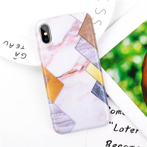 Fashion Marble Case iPhone X XS XS Max XR 6 6S 7 8 Plus