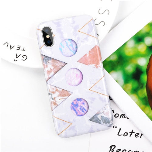 Fashion Marble Case iPhone X XS XS Max XR 6 6S 7 8 Plus