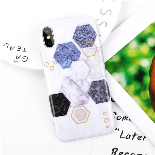 Fashion Marble Case iPhone X XS XS Max XR 6 6S 7 8 Plus