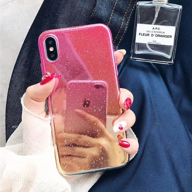 Shining Laser Water Case iPhone X XS XS Max XR 6 6S 7 8 Plus