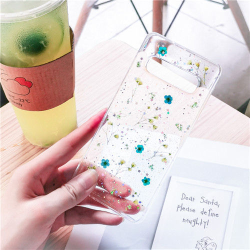 Transparent Shining Glitter Case Samsung Galaxy S10 S9 Plus