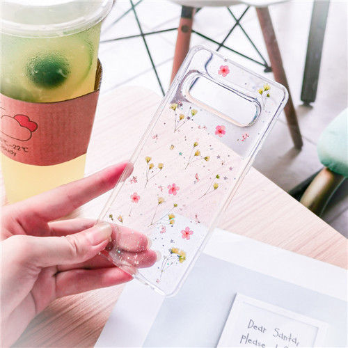 Transparent Shining Glitter Case Samsung Galaxy S10 S9 Plus