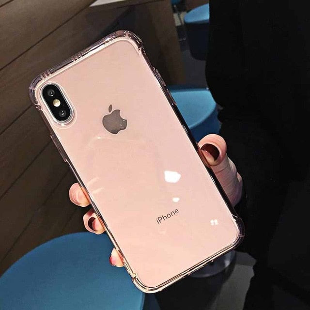 Fashion Transparent Case iPhone X XS XS Max XR 6 6S 7 8 Plus