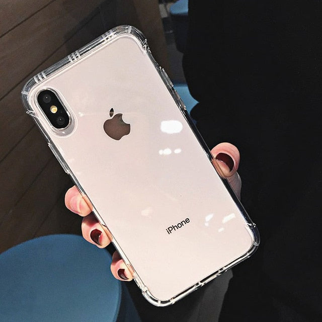 Fashion Transparent Case iPhone X XS XS Max XR 6 6S 7 8 Plus