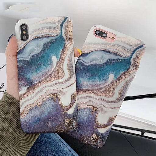 Fashion Gradient Marble Case iPhone X XS XS Max XR 6 6S 7 8 Plus