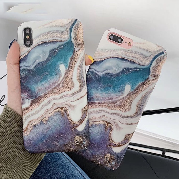 Fashion Gradient Marble Case iPhone X XS XS Max XR 6 6S 7 8 Plus