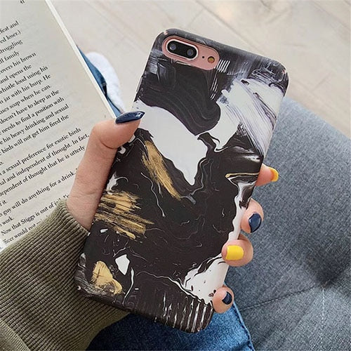 Fashion Gradient Marble Case iPhone X XS XS Max XR 6 6S 7 8 Plus