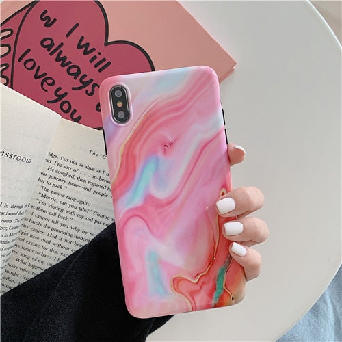 Fashion Oil Painting Case iPhone X XS XS Max XR 6 6S 7 8 Plus