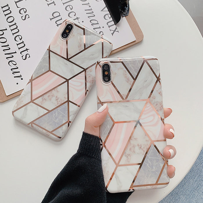 Fashion Artistic Geometric Case iPhone X XS XS Max XR 6 6S 7 8 Plus