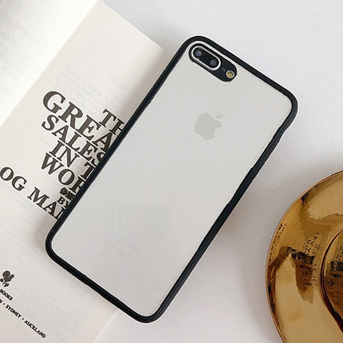Transparent Silicone Case iPhone X XS XS Max XR 6 6S 7 8 Plus