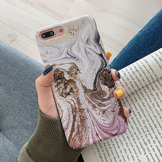 Fashion Gradient Marble Case iPhone X XS XS Max XR 6 6S 7 8 Plus