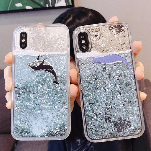 Dynamic Liquid Quicksand Case iPhone X XS XS Max XR 6 6S 7 8 Plus