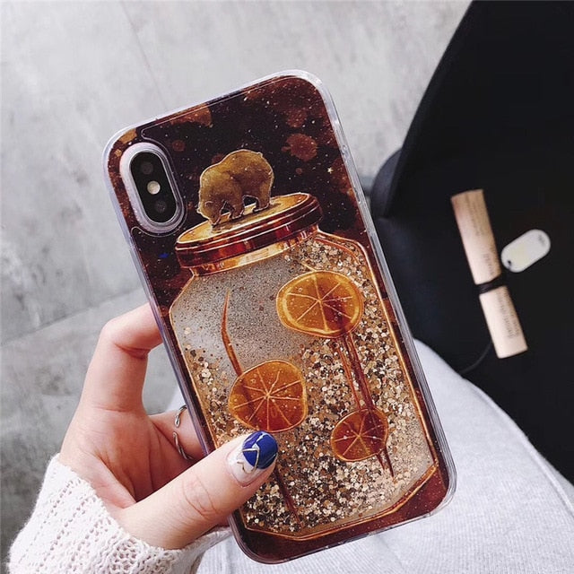 Dynamic Liquid Quicksand Case iPhone X XS XS Max XR 6 6S 7 8 Plus