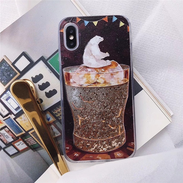 Dynamic Liquid Quicksand Case iPhone X XS XS Max XR 6 6S 7 8 Plus