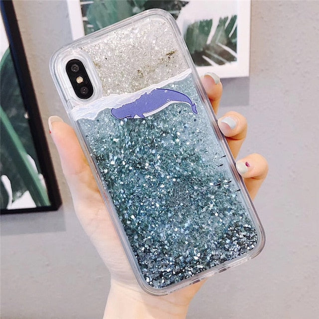 Dynamic Liquid Quicksand Case iPhone X XS XS Max XR 6 6S 7 8 Plus